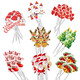 Merry Christmas Cake Toppers - 24pcs
